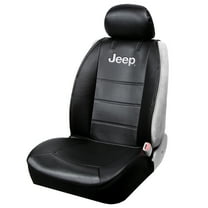 Plasticolor Jeep Black Vinyl Universal Fit Automotive Seat Cover, 1 Pack