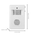 thumbnail image 3 of Guest Entry Alarm Doorbell Chimes Bell, Motion Sensor Doorbell With In Anti Interference System, No Battery Wireless Door Chime Sensor When Door Opens,Entry Alarm for Business/Home(White), 3 of 9