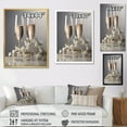 thumbnail image 4 of Designart "Fantasies In Champagne Flutes" Champagne Floater Framed Canvas Wall Art, 4 of 5