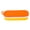 Orange and Yellow, variant on BOKYAN Swimming Goggles Case Double Sided Breathable Large Capacity Portable Silicone Swim Gear Protective Holder Brown for Men and Women