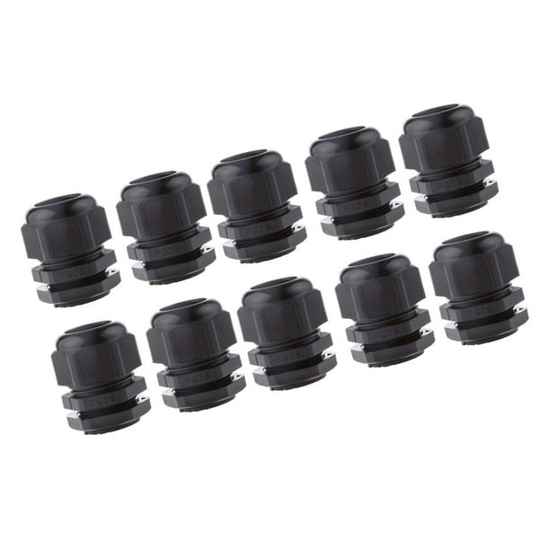 Glanda De Nylon IP68 M20 Negra - Para Sellar Cables Contra Agua Y Polvo