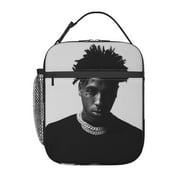 YoungBoy Never Broke Again Top Lunch Bag Portable Insulated Tote Bento Bag School Office Picnic Cooler Thermal Handbag For Adult Teens Kids