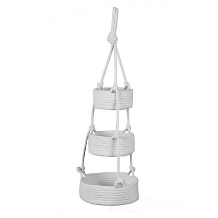 

Kitchen Hanging Fruit 3 Tier Fruit Hanger Lacey Fruit White Boho Wall Decor Tiered Produce And Vegetable Storage Rack