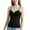 Black, variant on Women Padded Tank Tops Spaghetti Strap Tops Camisole Push Up Bra Vest Tank Cami