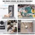 thumbnail image 3 of Waterproof Metal Cover For Video Camera, Doorbell, Door Lock, Access Doors Knob, Protects Device From Sunshine And Raindrops, Suitable For All Types, 3 of 5