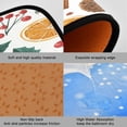 thumbnail image 2 of 2-Piece Kitchen Rugs Set Non-Slip Mats Carpet Floor for Kitchen, Bathroom (19.7"x27.6" & 19.7"x47.2") Christmas Spices and Holly Leaves, 2 of 7