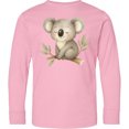 thumbnail image 3 of Inktastic Sleepy Koala Long Sleeve Youth T-Shirt, 3 of 5