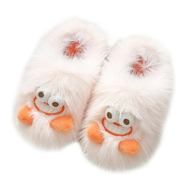 Pantuflas de monstruo, bonitas, cálidas y suaves, para el hogar, para apartamentos, restaurantes y dormitorios Rosa