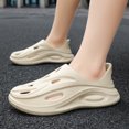thumbnail image 3 of Rokment Men Women Lightweight EVA Wave Hollow out Clogs Slip on Slides Breathable Cushioned Platform Non Slip Mules Water Garden Shoes for Beach Pool Shower Walking Quick Drying, 3 of 6