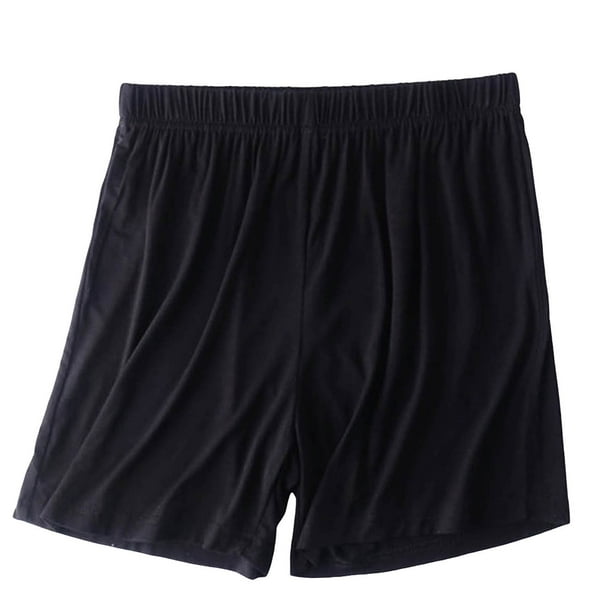 Pantalones cortos de verano para mujer, pijama informal fino, pantalones holgados para estar por casa - Material de poliéster, cintura elástica alta, ligeros