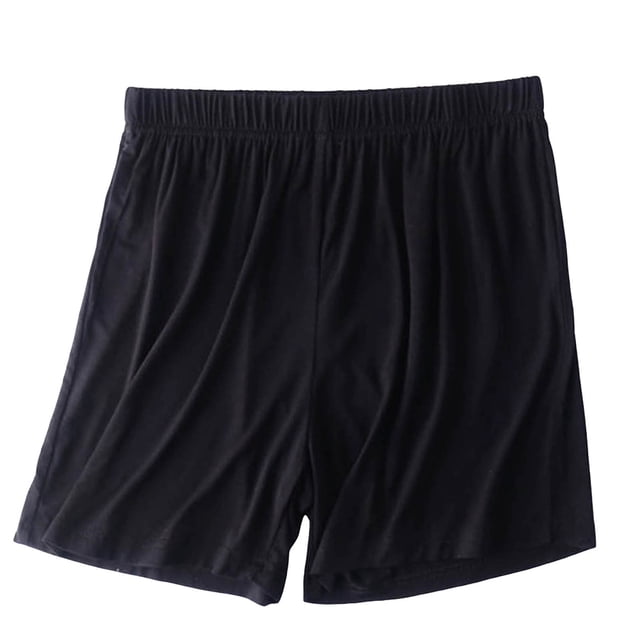 Pantalones cortos de verano para mujer, pijama informal fino, pantalones holgados para estar por casa - Material de poliéster, cintura elástica alta, ligeros