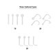 thumbnail image 2 of 8 piezas de piercings nasales de plástico en 4 tamaños diferentes, modelo L, cómodos para dormir y fáciles de usar, no irritan la nariz, disponibles en 3 diseños, ideales para hombres y mujeres., 2 of 6