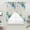 Grey, variant on Blue Hydrangea Swag Valances for Windows, Kitchen Window Curtains Over Sink, Farmhouse Butterfly Spring Floral Window Treatment Curtains for Living Room/Bedroom Curtains 2 Panel Sets 36"x45"