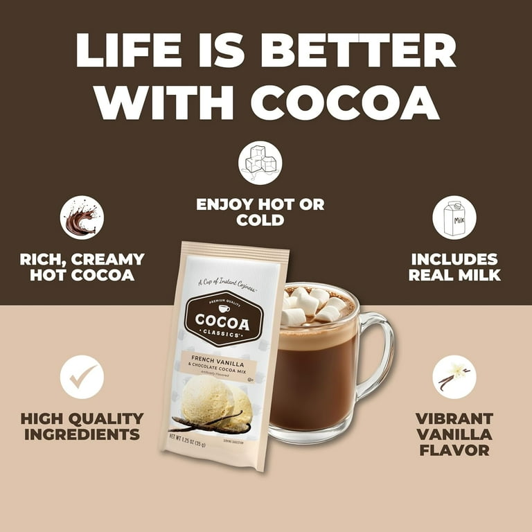 Cocoa Classics French Vanilla Cocoa Mix Hot Chocolate Made with