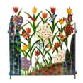 thumbnail image 3 of 11.8 Inch Decorative Garden Stakes  Outdoor Garden Decor  Colorful Flowers  Iron Fence Patio Spring Outdoor Decor for Patio Outside  Yard Decor for Front Door, 3 of 10