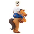 thumbnail image 3 of Disfraz inflable de caballo de cola grande, ropa de fiesta de tela de poliéster, ciclismo animal, 3 of 5