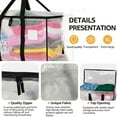 thumbnail image 6 of 95L Moving Bags Heavy Duty Large, Alternative for Moving Boxes & Moving Supplies, Storage bags for Clothes with Handles, Lids & Zippers(Clear, 6 Pack), 6 of 10