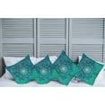 thumbnail image 2 of Ambesonne Teal Throw Pillow Cover 4 Pack, Tree with Shapes, 20", Petrol Blue Green, 2 of 7