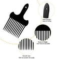 thumbnail image 3 of Hair Fork Comb Black Plastic Insert Afro Non Slip Comb Lift Hair Comb High & Low Gear Comb Hairdressing ., 3 of 5