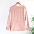 thumbnail image 4 of Women's Fleece-Lined Flannel Button-Up Shirt for Winter, Warm Long Sleeve Lounge Wear for Home, Yoga, and Casual Use, 4 of 6