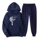thumbnail image 1 of Puntoco, moda para mujer, abrigo informal deportivo con estampado, pantalones largos, suéter con capucha, tops, conjunto de pantalones, conjunto con capucha de manga larga, liquidación Puntoco Puntoco-3829, 1 of 2
