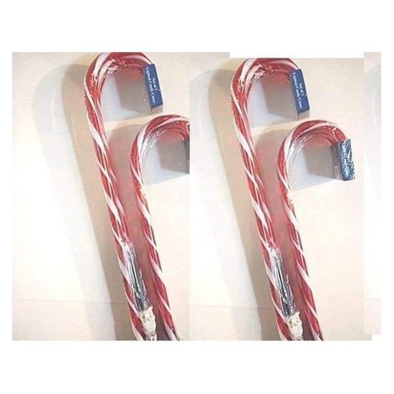 12 Lighted Candy Cane Pathway Markers (28") - Set of 12 (4-3 Packs) - Christmas Outdoor Pathway Lights