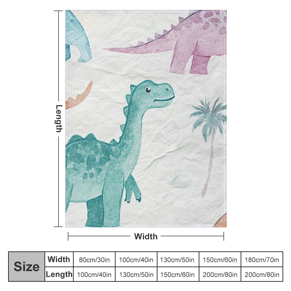 nygtbtfer Kids Dinosaur Throw Blanket for Kids/Child Girls Kawaii Dino Princess Blanket,Cartoon Dinosaur Flannel Blanket,Boys Jungle Animal Fuzzy Blanket Purple 50x60in