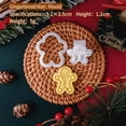 thumbnail image 1 of Juego de cortadores de galletas, 5 uds., cortador de galletas con sellos de émbolo, lindos cortadores de galletas para hacer galletas, refrigerios, hornear queso, 1 of 5