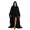 Black, variant on Elegant Cloak for Cosplay Unisex Solid Color Cape for Halloween Character Role Play