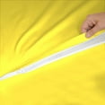 thumbnail image 6 of 6 Piece Sheet has Zipper Sheet Set, Olympic Queen Size 15 Inch Deep Pocket, 800 TC, Solid Yellow Color., 6 of 9