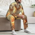 thumbnail image 7 of Naloa Sunshine Golden Cloud Dog Men’s Pajamas Set - Long Sleeve Button Down Sleep Shirt and Pajama Bottoms Sleepwear Set-X-Large, 7 of 7