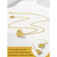 thumbnail image 6 of KeyStyle 14K Gold Plated Birthstone Necklace for Women Love Shape Knot Necklace Mother's Day Jewelry Christmas Valentine's Gifts for Girlfriend, 6 of 10