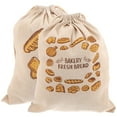 thumbnail image 1 of 2Pcs Drawstring Bread Storage Bags Portable Bread Bags Reusable Bread Pouches, 1 of 8