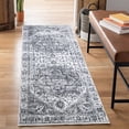 thumbnail image 1 of Dark Grey Traditional Area Rug 100ft Carpet Silver Suitable for Entrance Hallway Washable Non Slip, 1 of 5