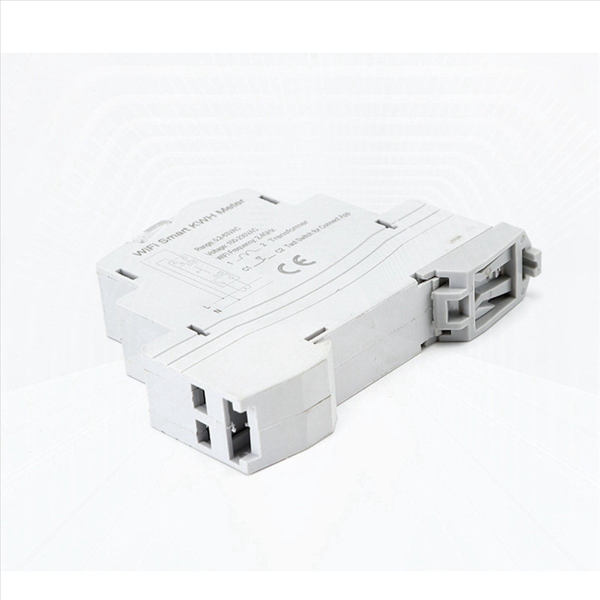 2X Tuya Smart WiFi Electricity KWH Meter Din Rail Single Phase AC 110V 230V CT AC Meter App Real Time Monitor(63A)
