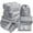 Gray, variant on DISEN Compression Packing Cubes for Luggage 8Pcs Kids Travel Foldable Lightweight Suitcase Organizer Storage Bag
