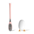 thumbnail image 2 of Soporte de cepillo de baño Lindo Silicone Scrubber con mango largo Soporte de secado rápido Cepillos flexibles Accesorios de limpieza de baño Pink Speravity HA059138-04, 2 of 7