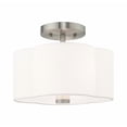 thumbnail image 2 of Livex Lighting 52151-91 2 Lt Brushed Nickel Ceiling Mount, 2 of 4