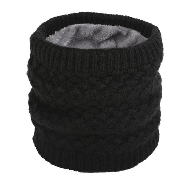 Bufanda unisex de color sólido para el cuello, cálida y de invierno para hombre
