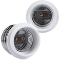 thumbnail image 3 of 10x Socket Adapter - 10x E40 to E27 Socket Converter - E27 Base Lamp Holder Adapter for LED Halogen Bulb, 3 of 4