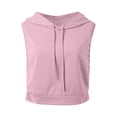 thumbnail image 6 of Sleeveless Hoodie for Women 2026 Trendy Casual Plain Hooded Sweatshirt Womens Pullover Top Spring Summer Outfits, 6 of 7