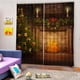 thumbnail image 2 of Juego de 2 cortinas decorativas navideñas, cortinas para ventanas, cortinas opacas Vela + Árbol de Navidad, 2 of 9