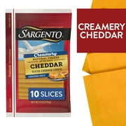 Sargento Creamery Sliced Natural Cheddar Cheese, 10 slices