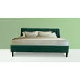 thumbnail image 5 of Aspen Vertical Tufted Headboard Platform Bed Set King Evergreen Velvet, 5 of 15