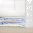 thumbnail image 6 of nuLOOM Noori Coastal SplashGuard Machine Washable Area Rug, 4' x 6', Noori Blue, 6 of 11