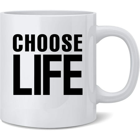 

Poster Foundry Choose Life Retro 80s Ceramic Coffee Mug Tea Cup Fun Novelty Gift 11 oz