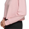 thumbnail image 3 of DKNY Sport Womens Metallic Logo Cropped Sweatshirt Blossom L, 3 of 3