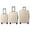 Beige, variant on MAYEERTY 3-Piece ABS Luggage Set, Spinner Wheels, TSA Lock, Lightweight Suitcase, Dark Blue