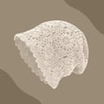 thumbnail image 2 of Women Summer Thin Hollow‑Out Knit Beanie Vintage Lace Slouchy Hat Breathable Sun‑Protection Cap Casual All‑Match Head‑Accessory, 2 of 3