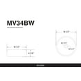 thumbnail image 7 of 16 in. Round Vessel Bathroom Sink in Matte Black and Textured White Ceramic – Modern Above-Counter Basin with Stone-Look Finish, 7 of 7